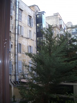 Rear window view from Hotel Brazile, Rome