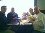 Lunch with Mike, Kurt, Me, Dave and photographer Rick
